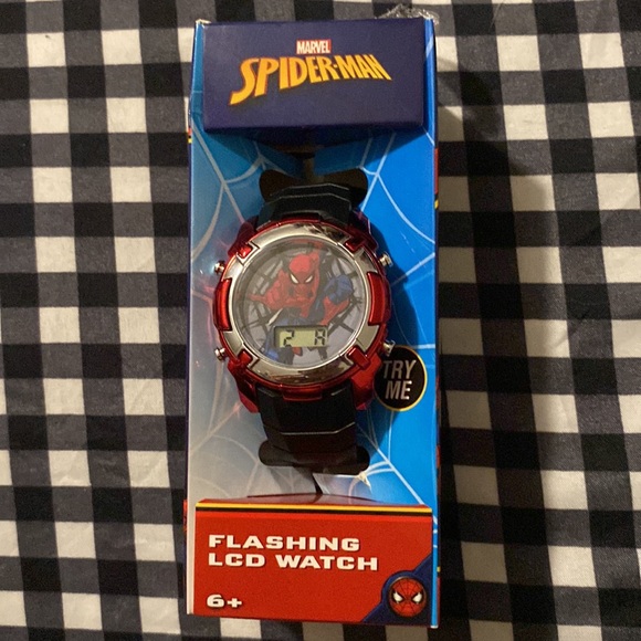 Marvel Spider-Man Flashing LCD Watch Brand New in Box - Picture 5 of 6